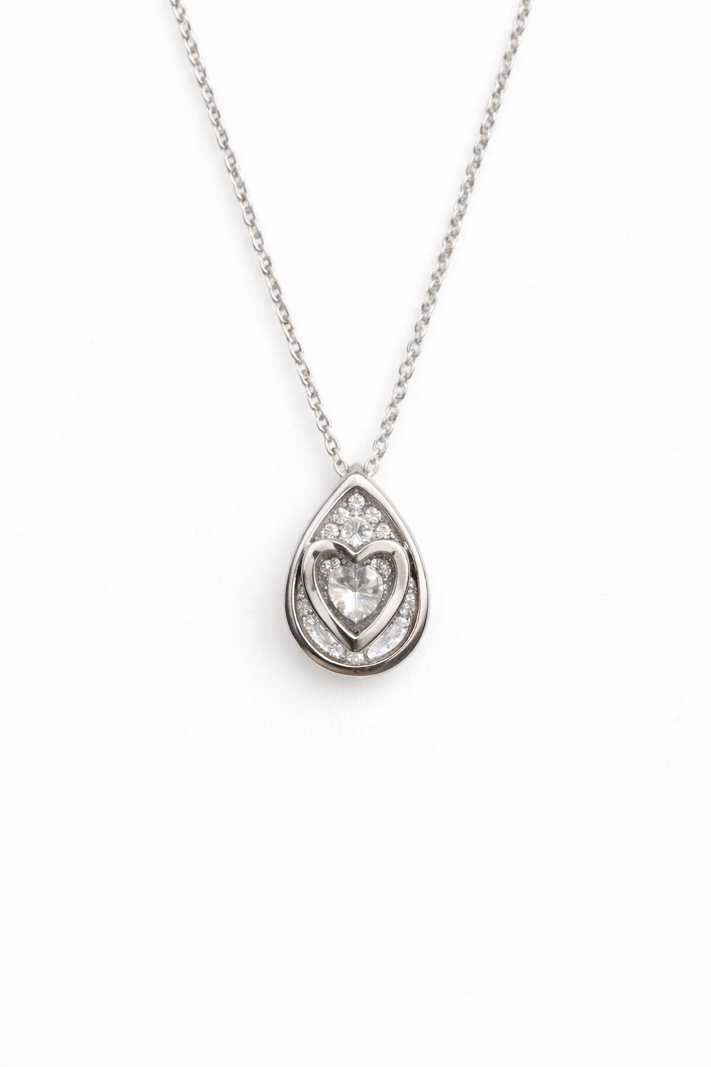Collier Goutte Émilie  – Moissanite 1 Carat (Argent 925)