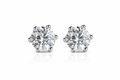 Boucles d’Oreilles Solitaire Moissanite 0,5 Carat Justyna – Argent 925 Poinçonné – Certificat GRA