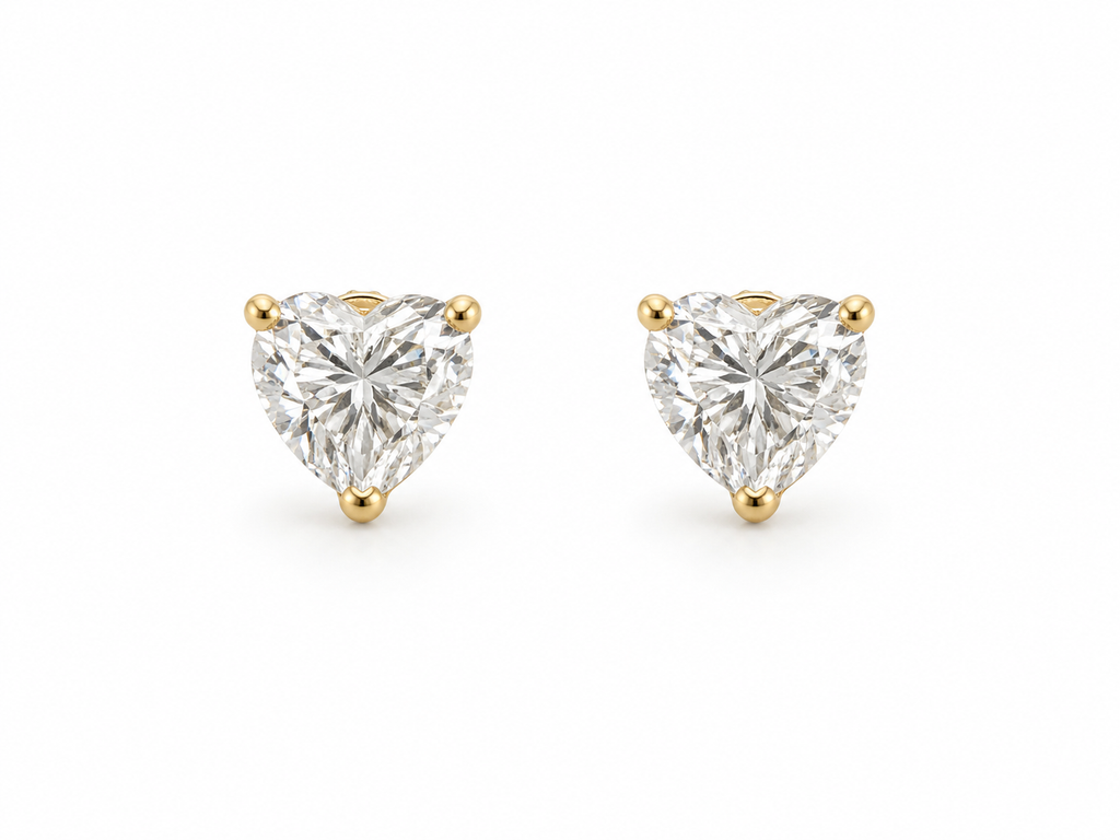 Boucles Cœur Sabrina en Moissanite 1 Carat – Brillance Diamant Sans le Prix