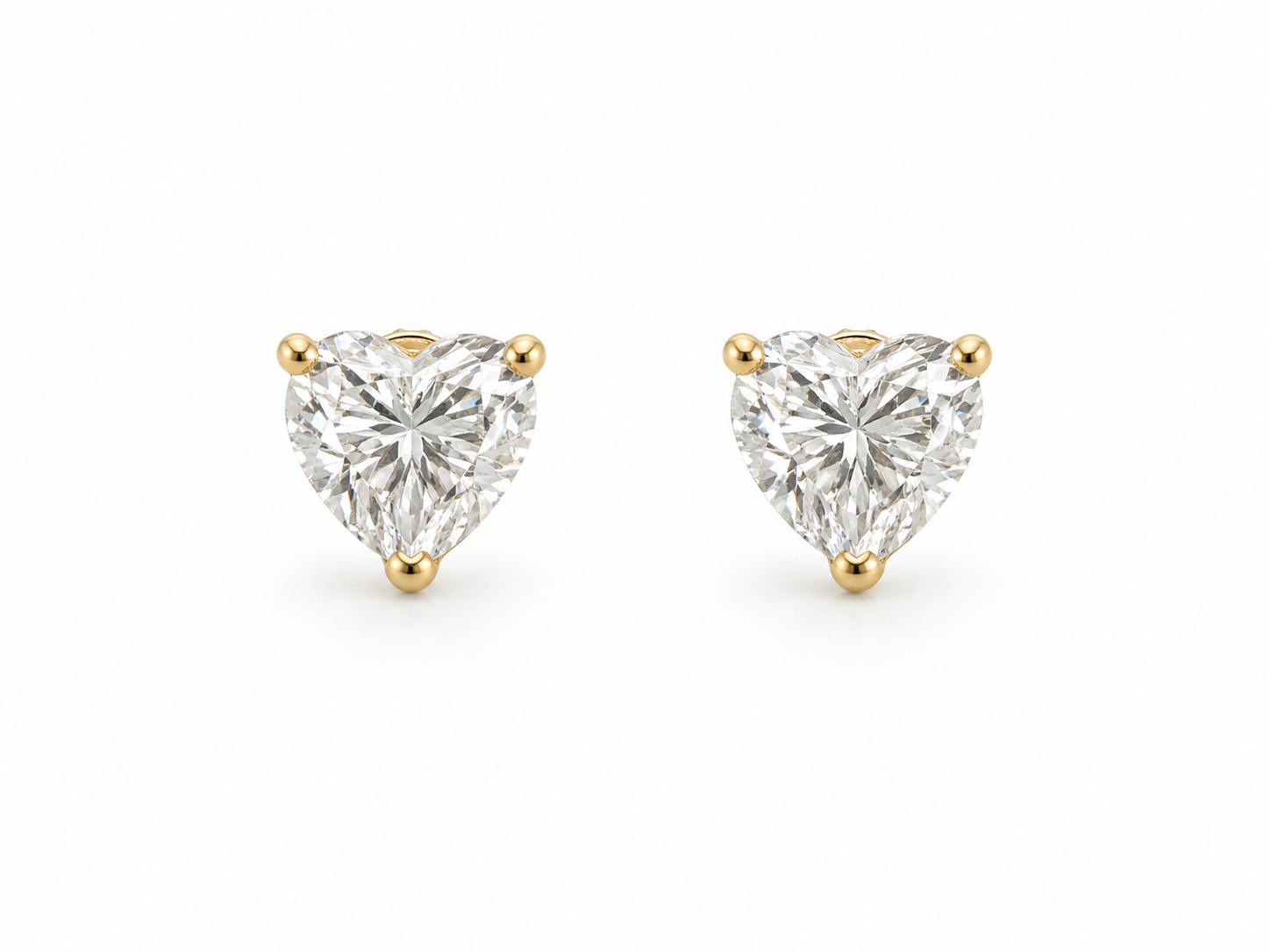Boucles Cœur Sabrina en Moissanite 1 Carat – Brillance Diamant Sans le Prix