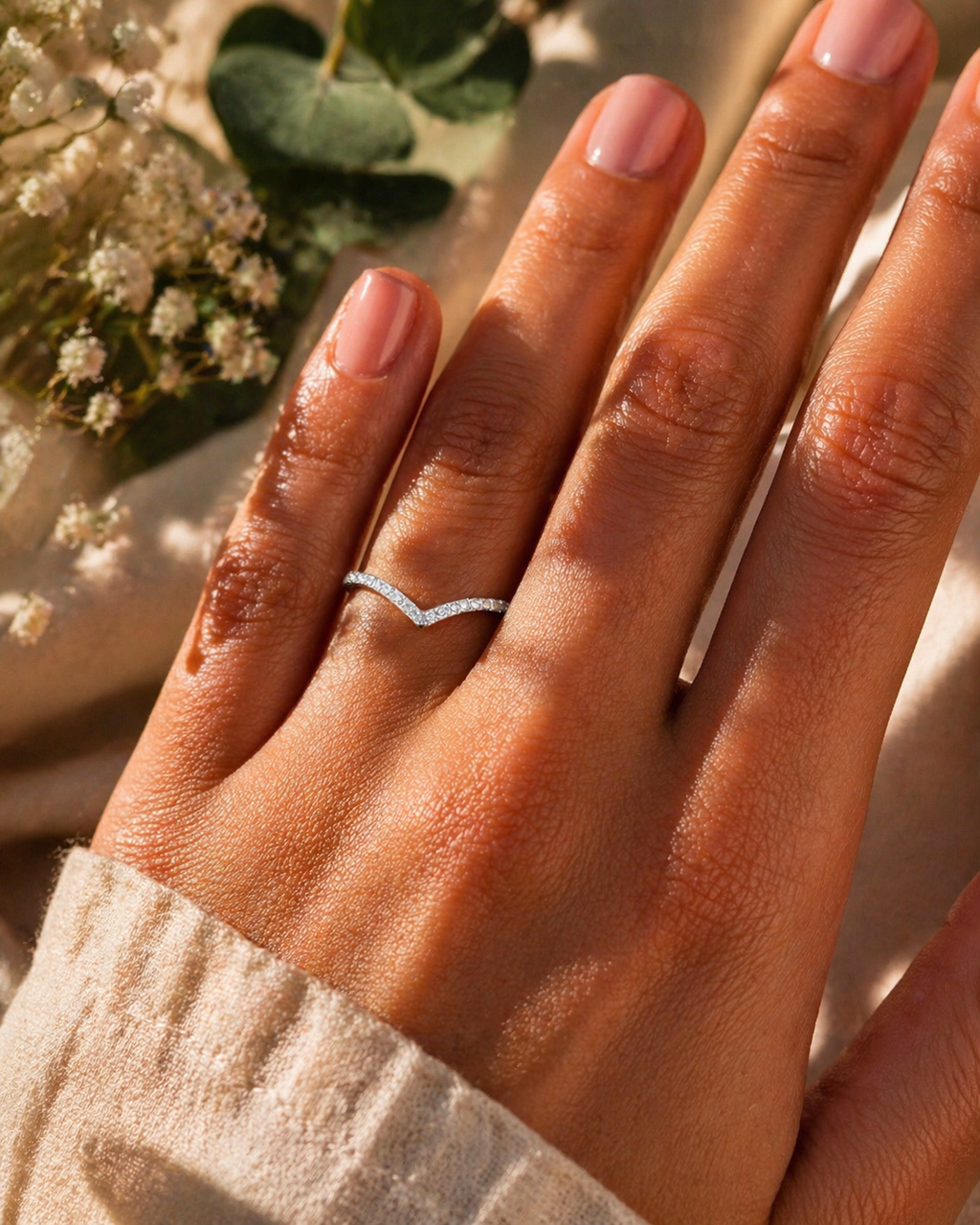 💎 Bague Moissanite 0,2 Carats Léa – Argent Poinçonné | Élégance Intemporelle