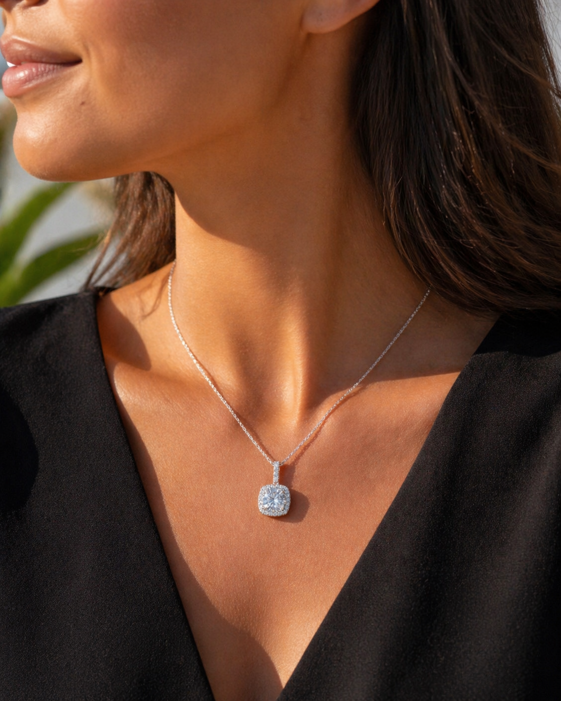 Collier Moissanite 1 Carat Anaëlle – Élégance Intemporelle