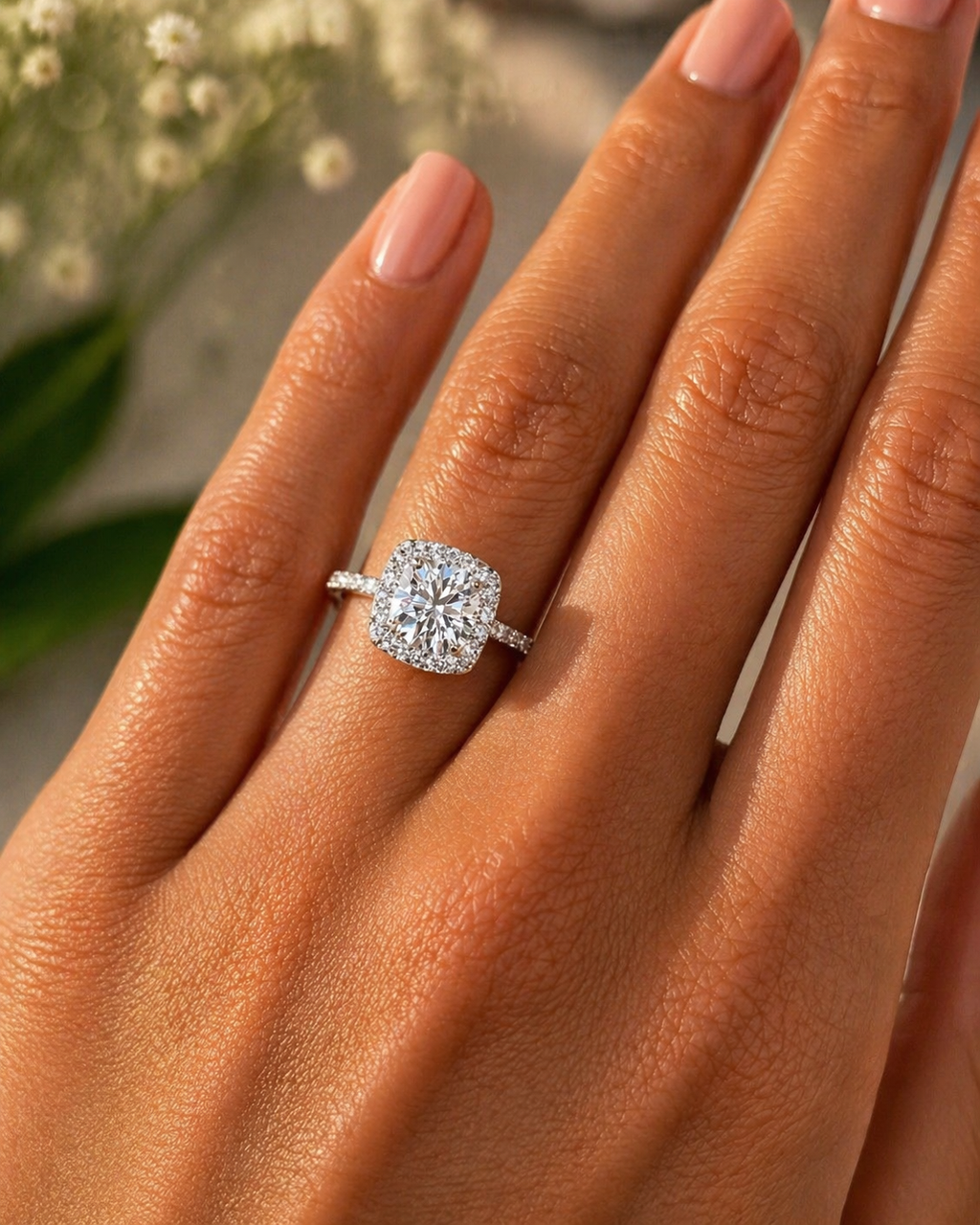 Bague Moissanite 1 Carat Anaëlle – Élégance & Brillance Exceptionnelle