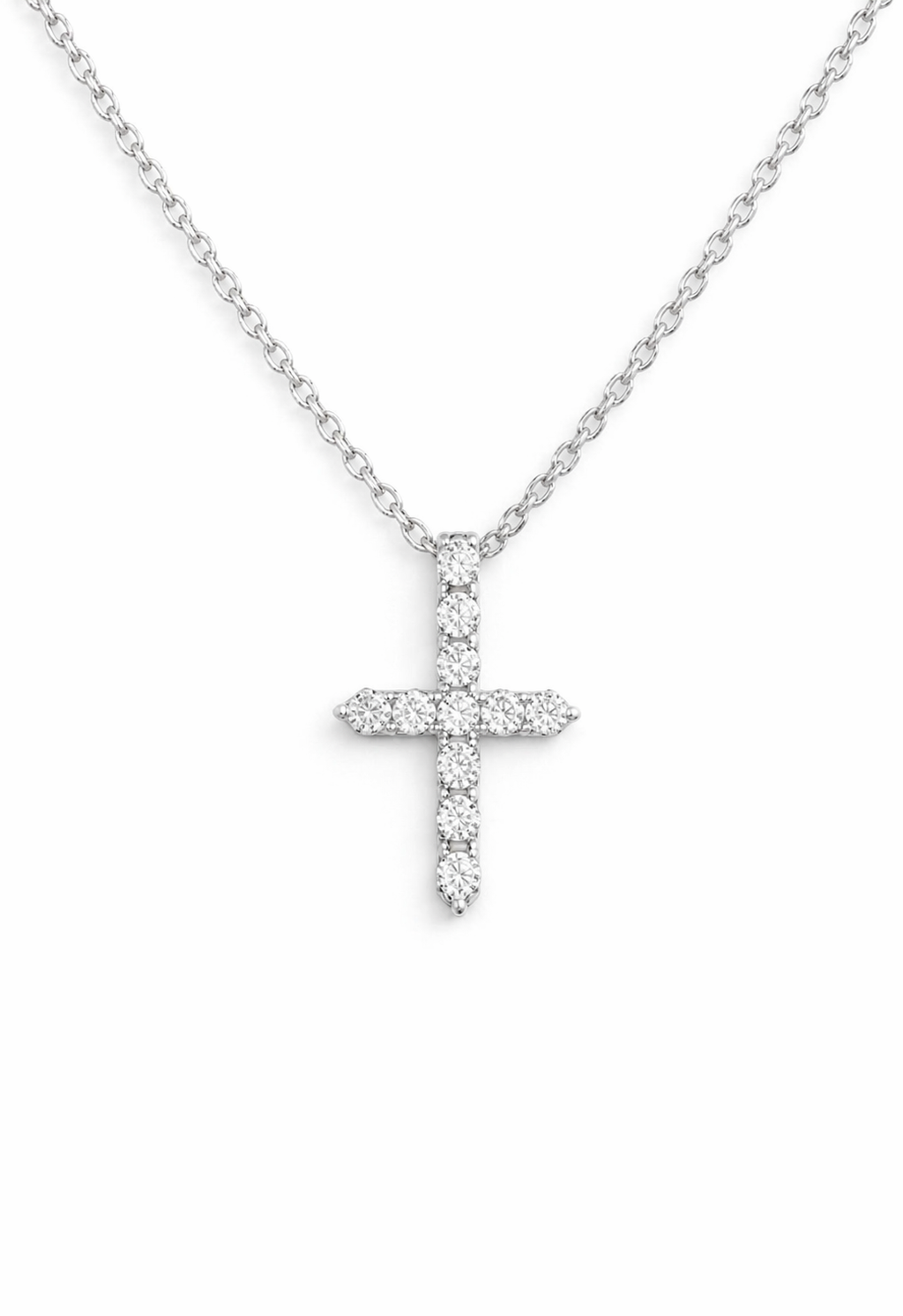 ✨ Collier Croix Élégance  Maylisse – Moissanite 1,1 Carat