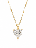Collier Cœur Sabrina en Moissanite – 1 Carat (Argent 925 Doré)