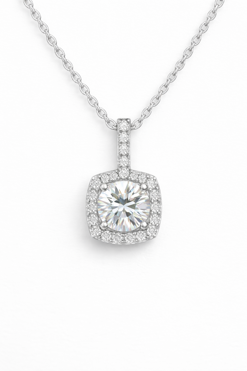 Collier Moissanite 1 Carat Anaëlle – Élégance Intemporelle