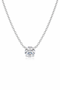 Collier Solitaire Moissanite 0,3 Carat Christina – Argent 925 Poinçonné – Certificat GRA