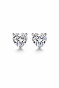 Boucles d’oreilles Cœur Moissanite Sabrina – Brillance Intemporelle