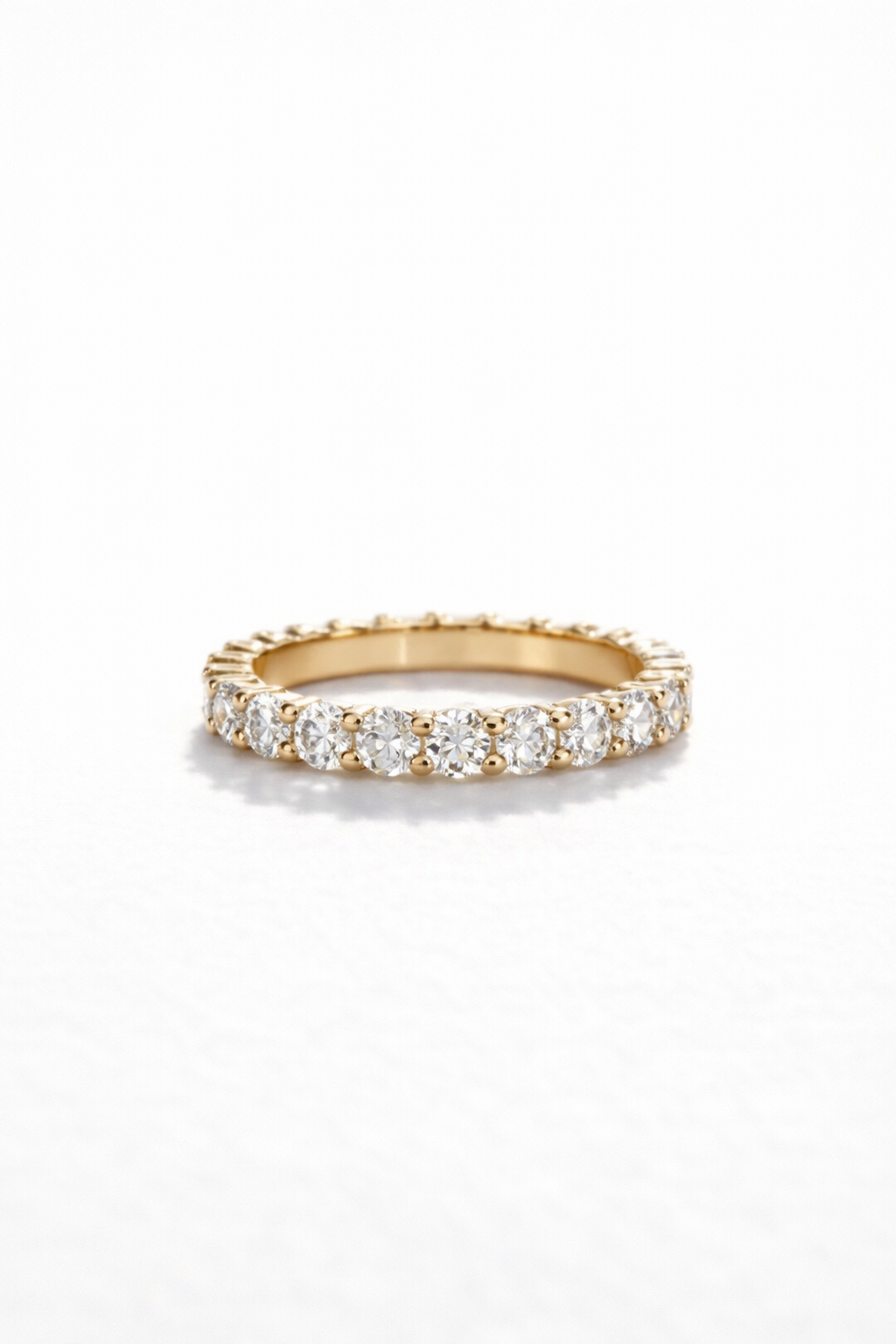 Bague Éternité en Moissanite Ghjuliana – Éclat Intemporel
