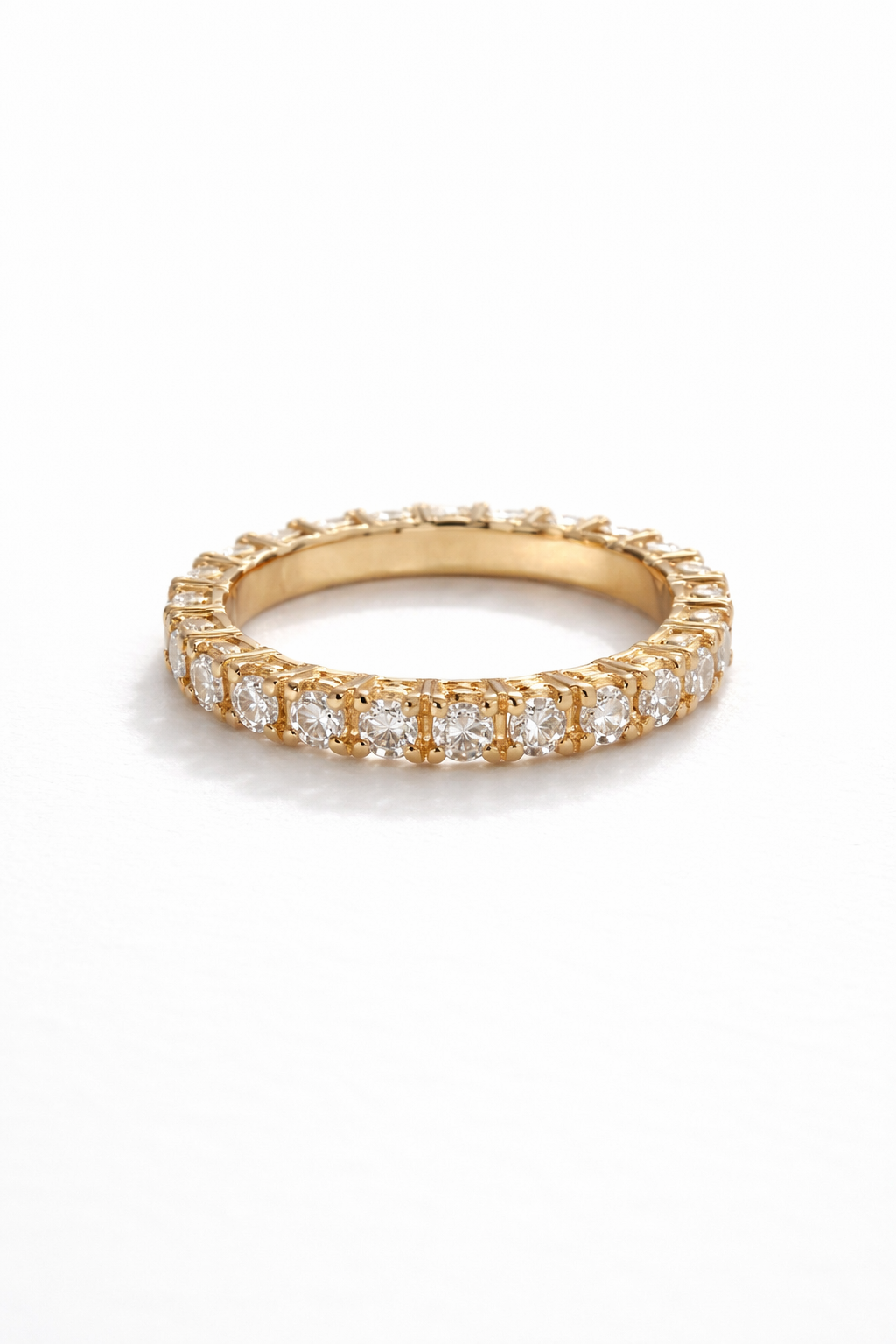 Bague Éternité en Moissanite Ghjuliana – Éclat Intemporel
