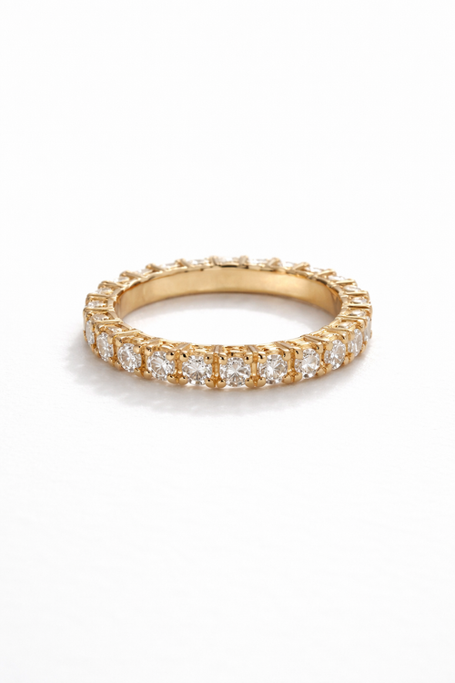 Bague Éternité en Moissanite Ghjuliana – Éclat Intemporel