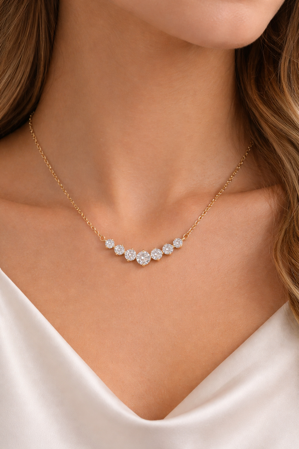 Collier en Moissanite Ornélia – Éclat Élégant & Intemporel